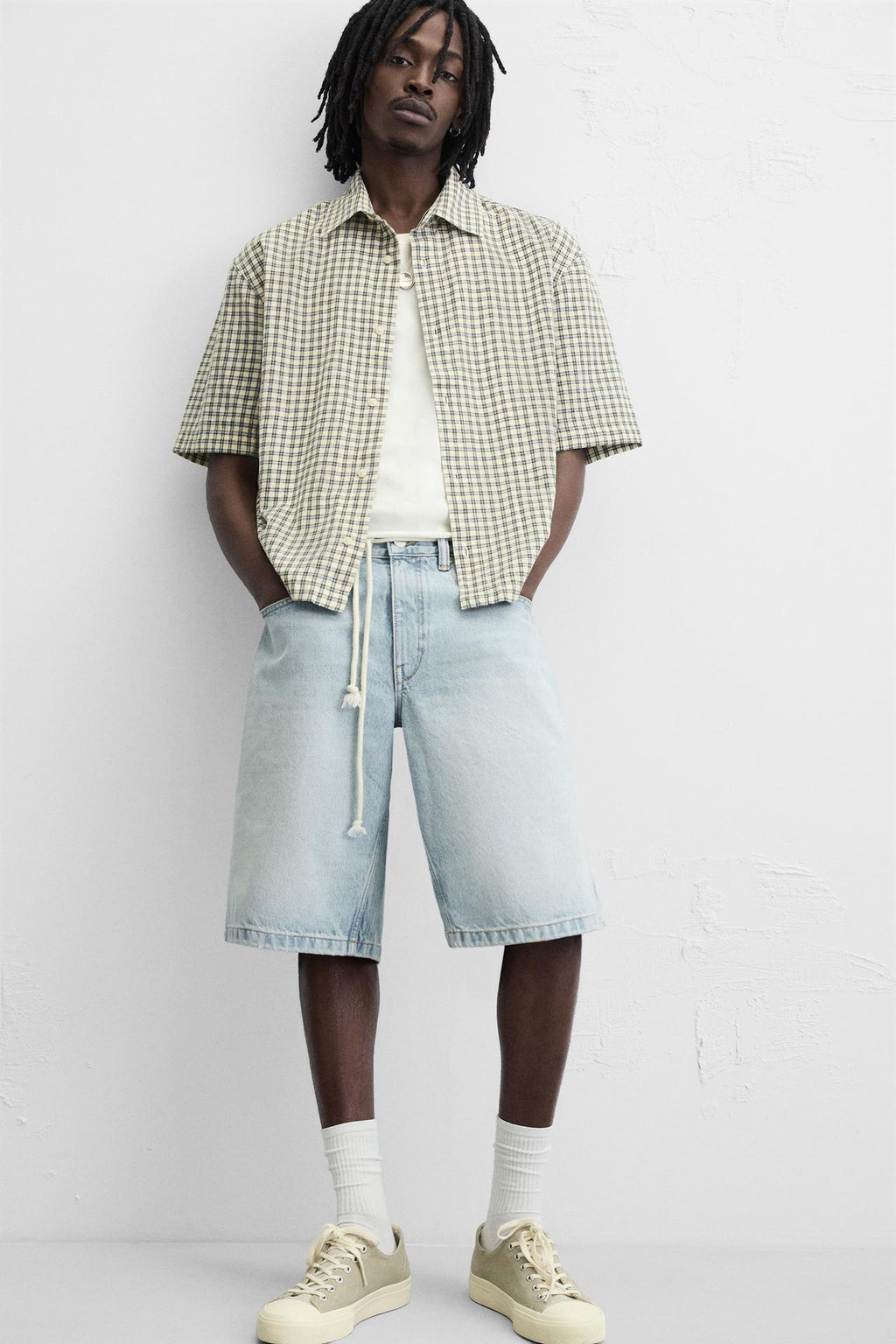 BAGGY FIT DENIM SHORTS