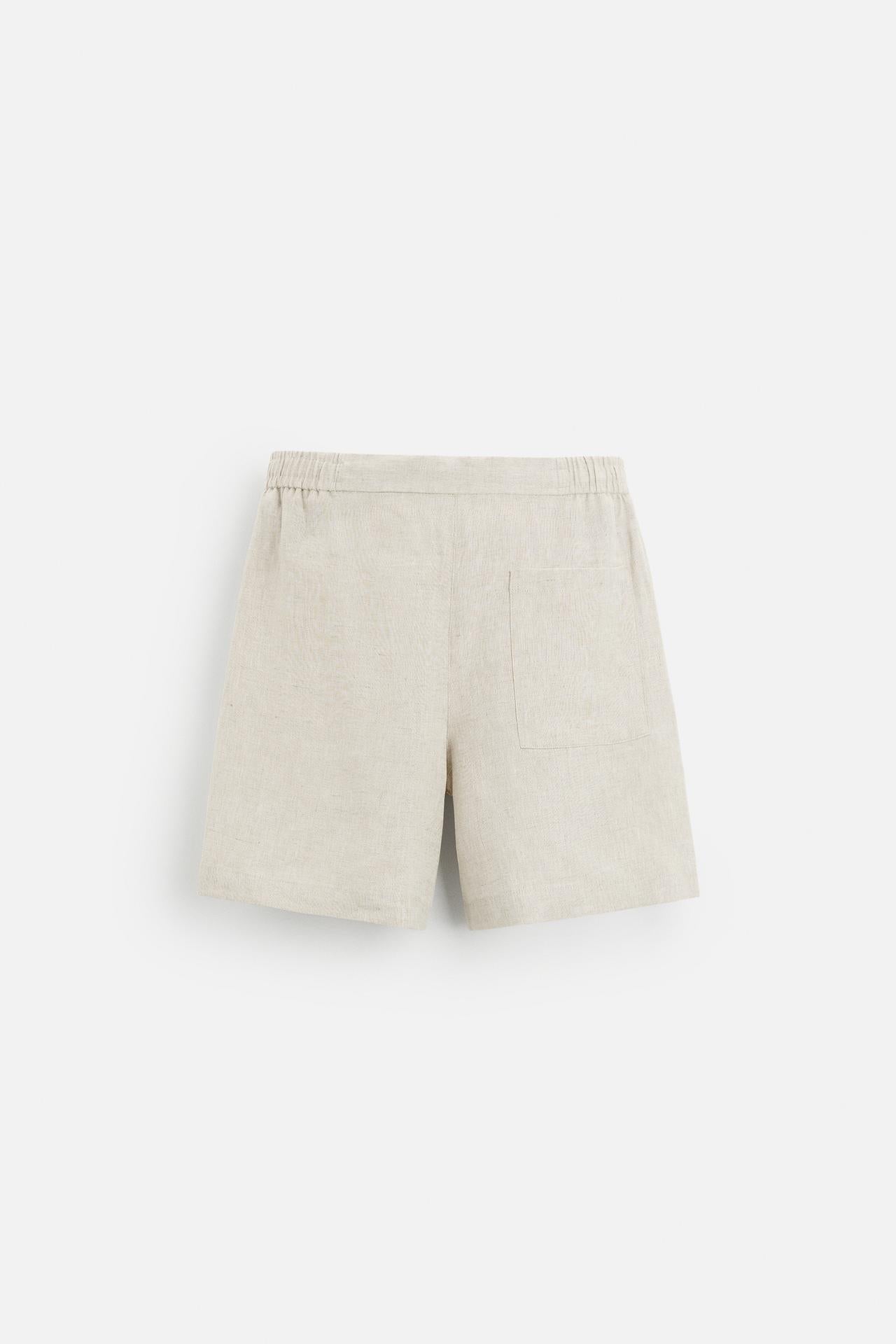 100% LINEN SHORTS