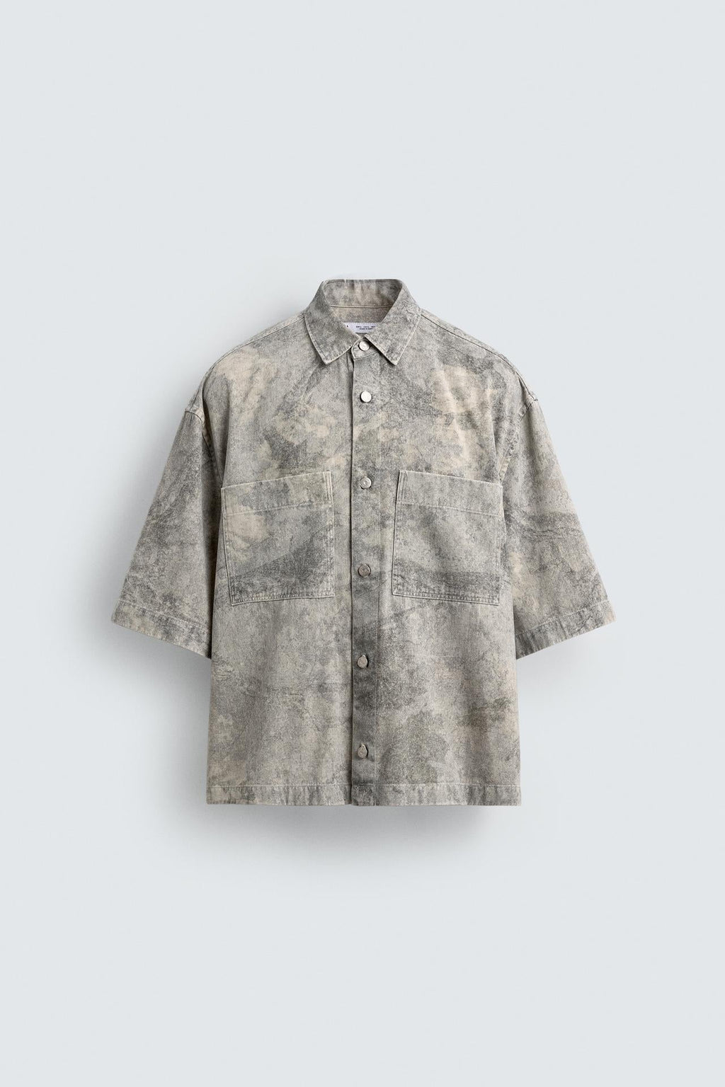RELAXED FIT ABSTRACT PRINT SHIRT