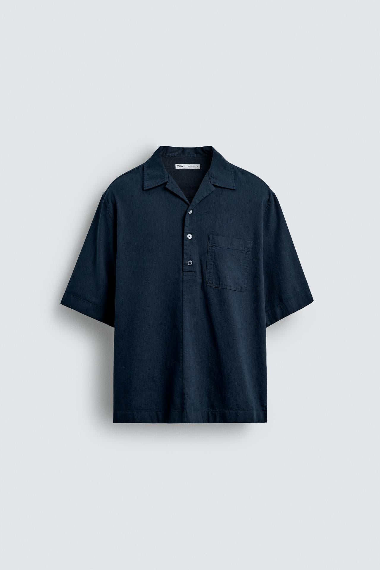 RELAXED FIT ABSTRACT PRINT SHIRT